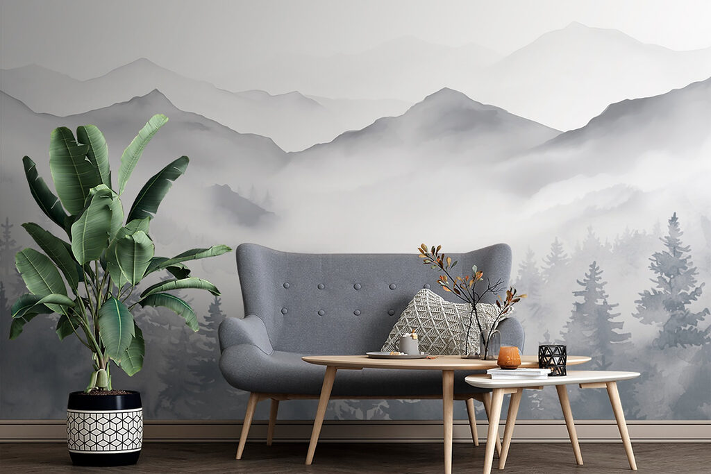 Pini sotto la nebbia — ambiente 4