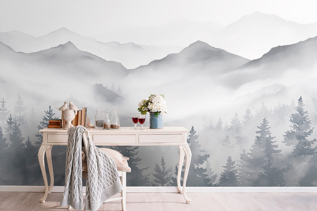 Pini sotto la nebbia — ambiente 5