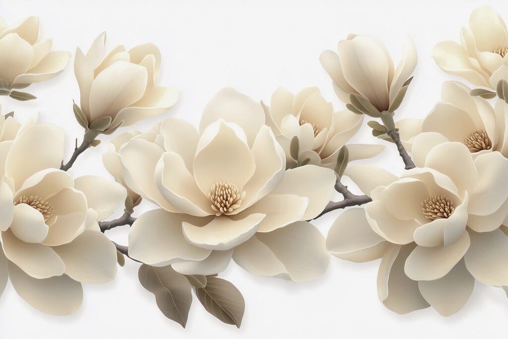 Magnolie color crema — design completo