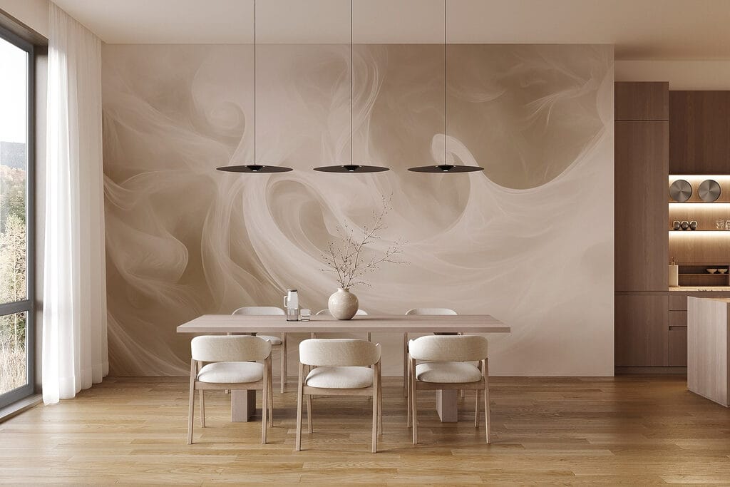 Onde di fumo chiaro in un ambiente