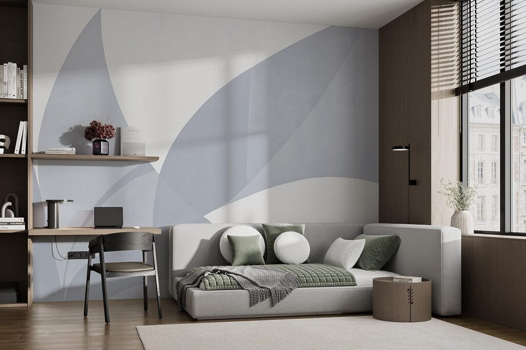 Punte blu agli angoli — ambiente 1