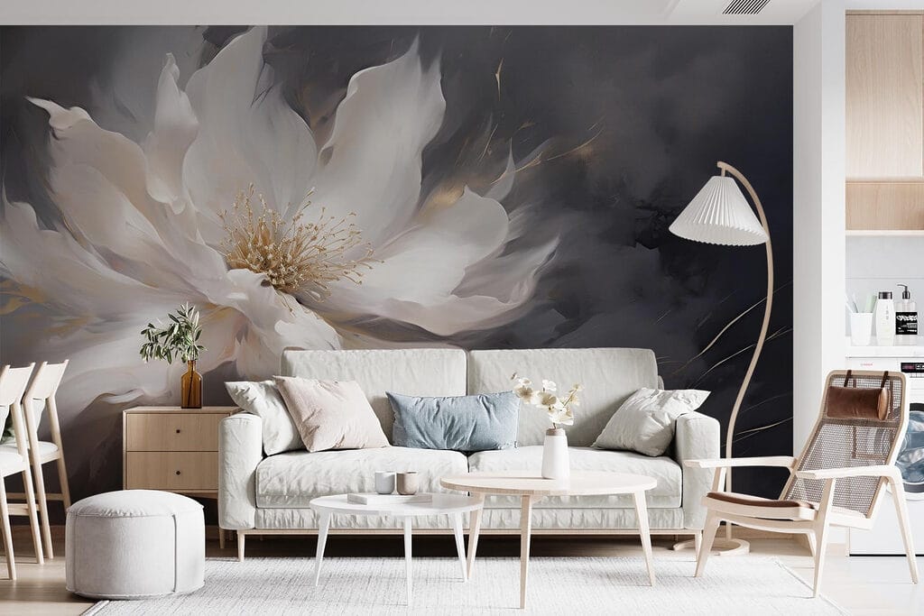 Fiore bianco al crepuscolo — ambiente 3