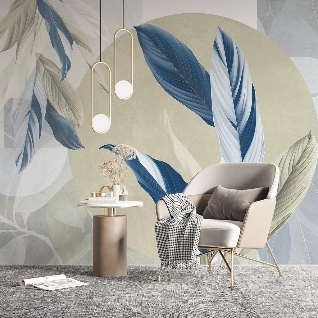Foglie fra cerchi luminosi — ambiente 4