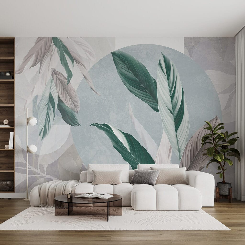 Foglie fra cerchi luminosi — ambiente 6