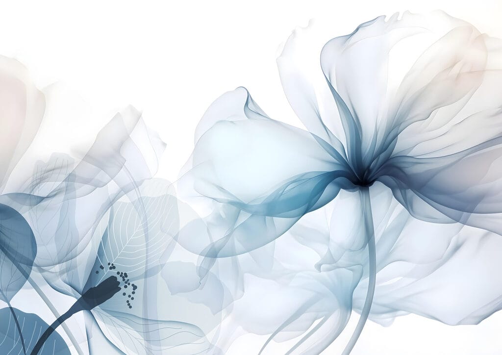 Grandi petali celesti — design completo
