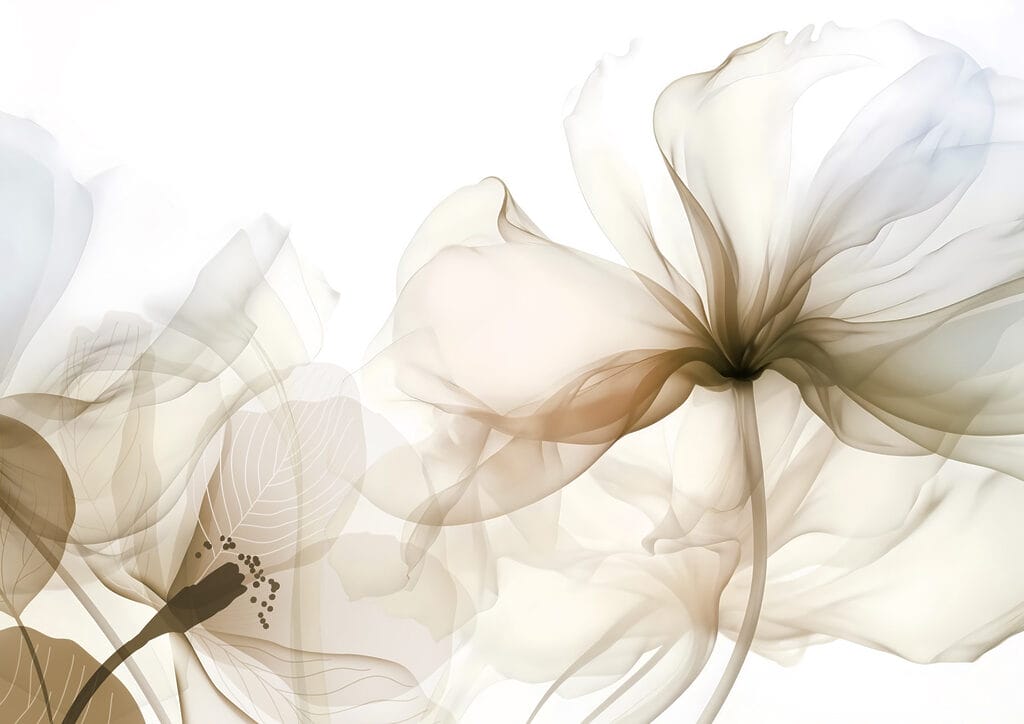 Grandi petali celesti — design completo
