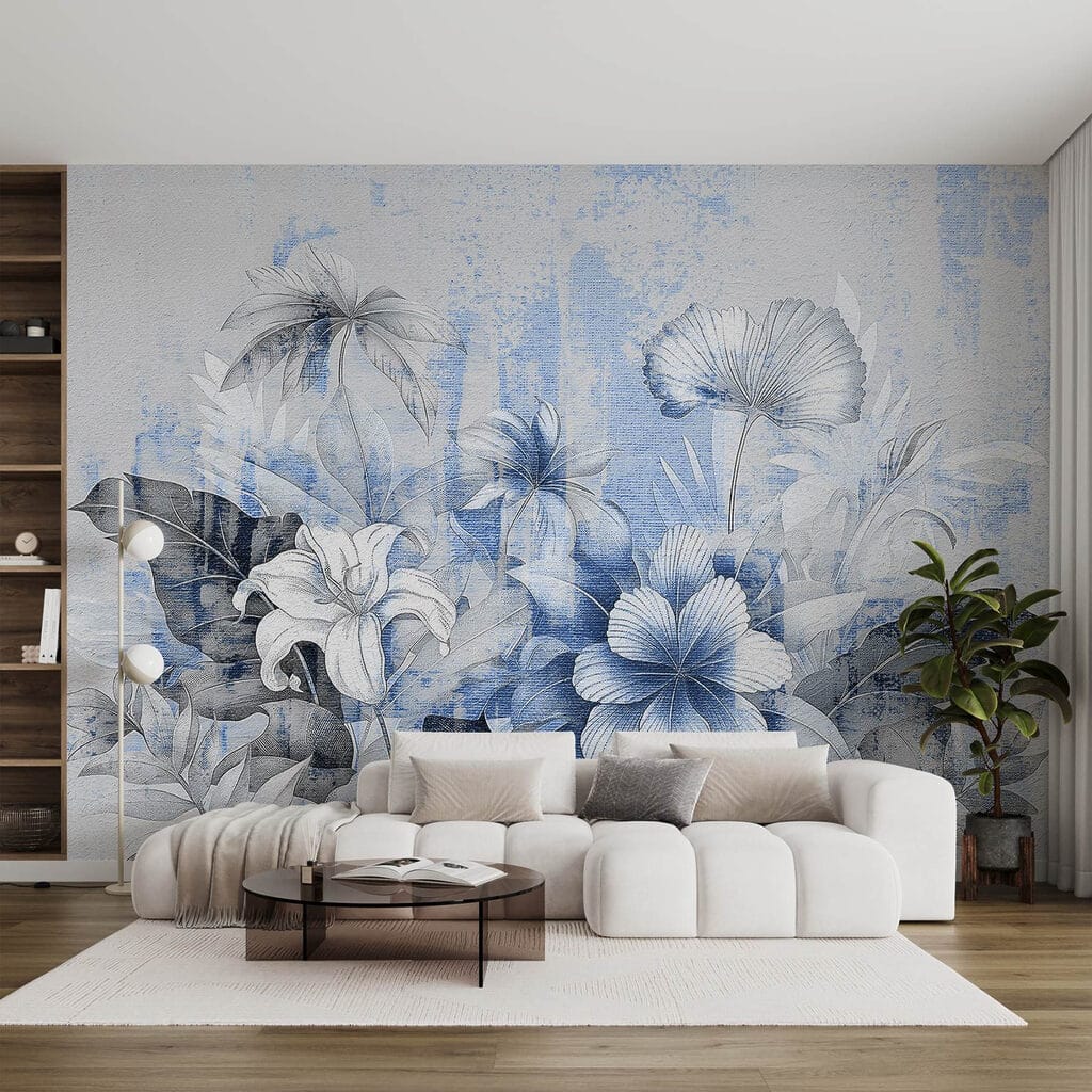 Fiori su fondo stratificato — ambiente 2