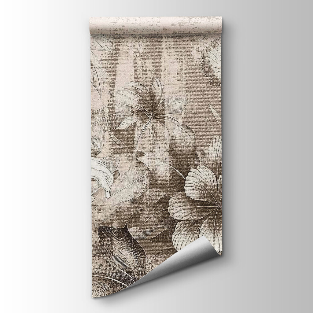 Fiori su fondo stratificato — vista del prodotto
