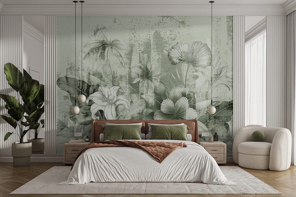 Fiori su fondo stratificato — ambiente 2