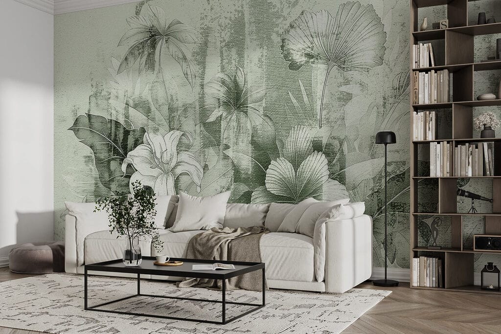 Fiori su fondo stratificato — ambiente 4
