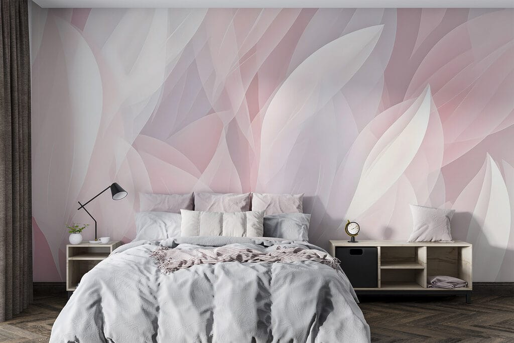 Foglie rosa a strati — ambiente 3