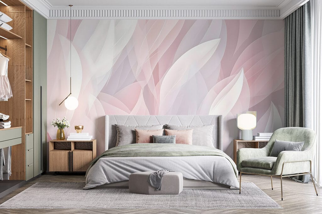 Foglie rosa a strati — ambiente 5