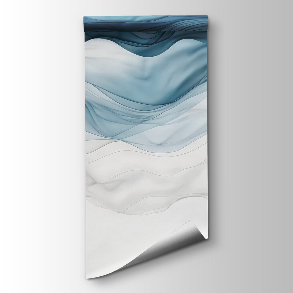 Veli blu su bianco — vista del prodotto