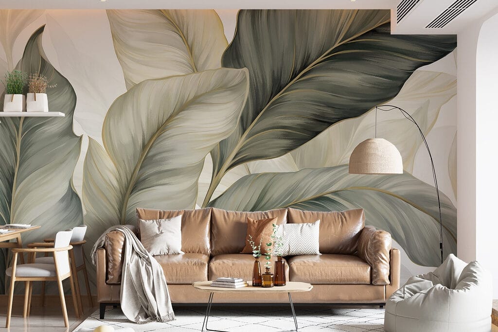 Foglie curve sovrapposte — ambiente 4