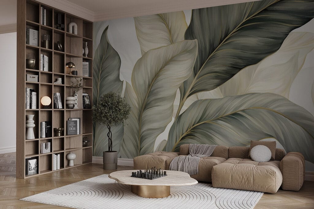 Foglie curve sovrapposte — ambiente 5