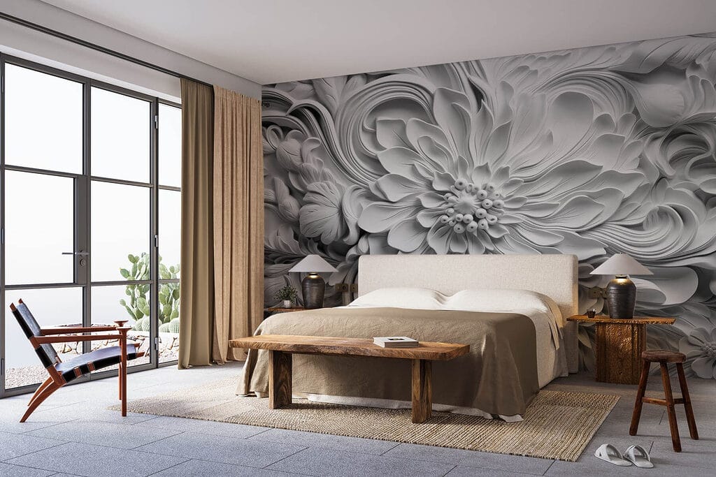 Fiori bianchi ricciuti — ambiente 1