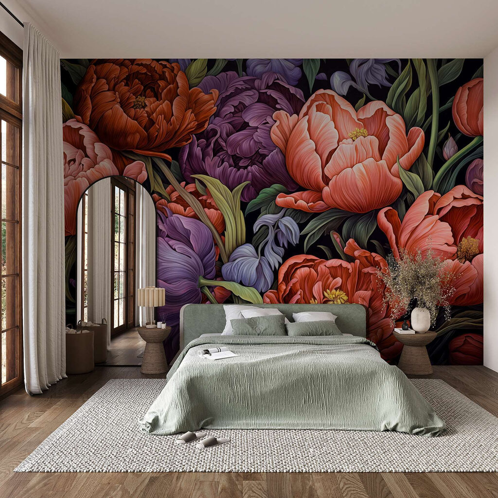 Fiori fitti e intensi in un ambiente