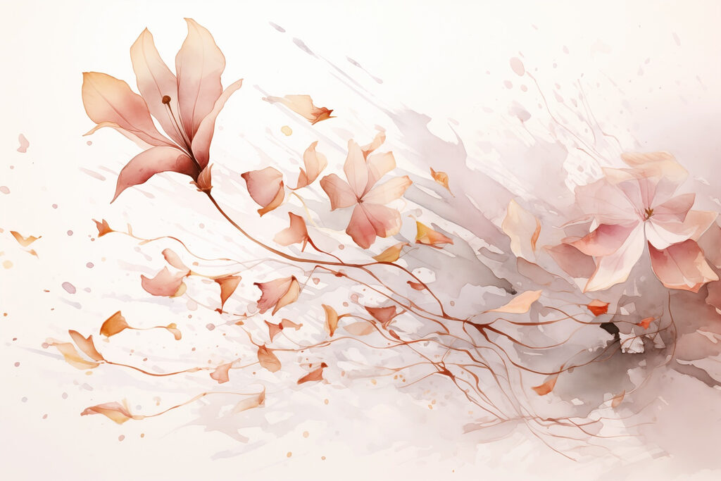Petali in volo — design completo
