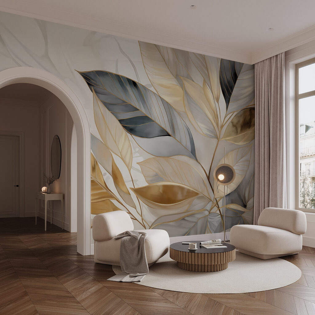 Foglie dorate sul ramo — ambiente 4