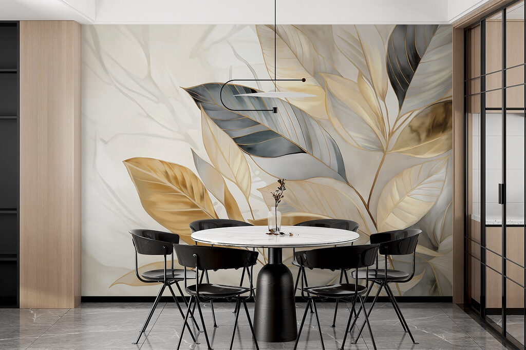 Foglie dorate sul ramo — ambiente 6