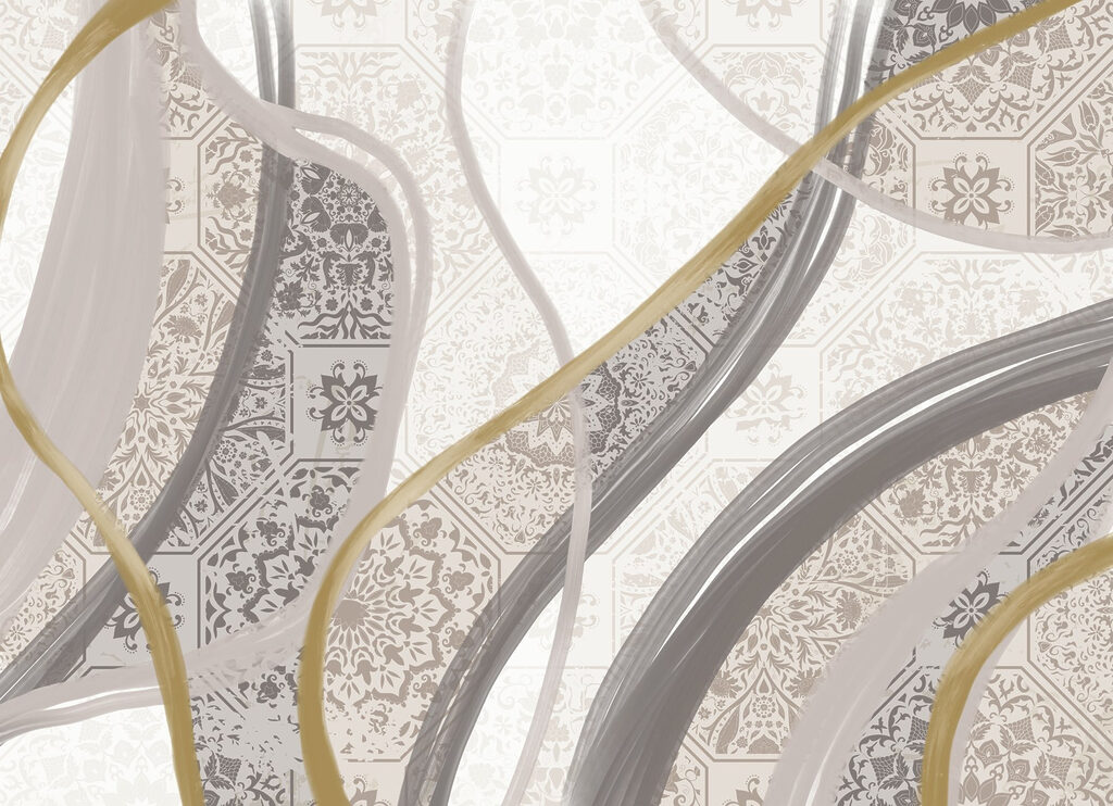 Fasce ondulate decorate — design completo