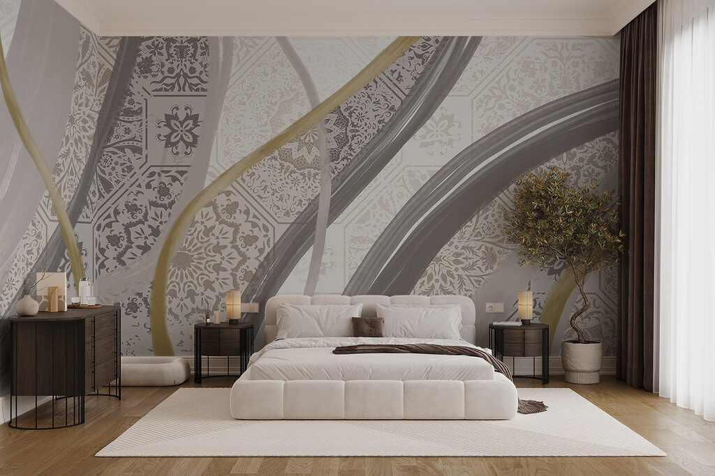 Fasce ondulate decorate — ambiente 3
