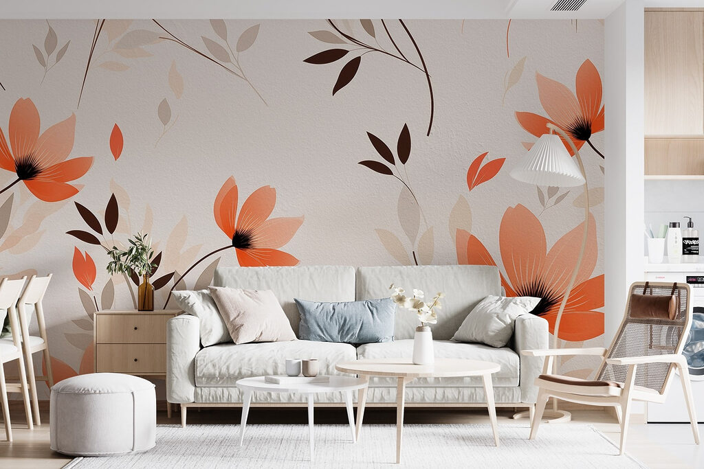 Fiori arancioni sui rami — ambiente 2