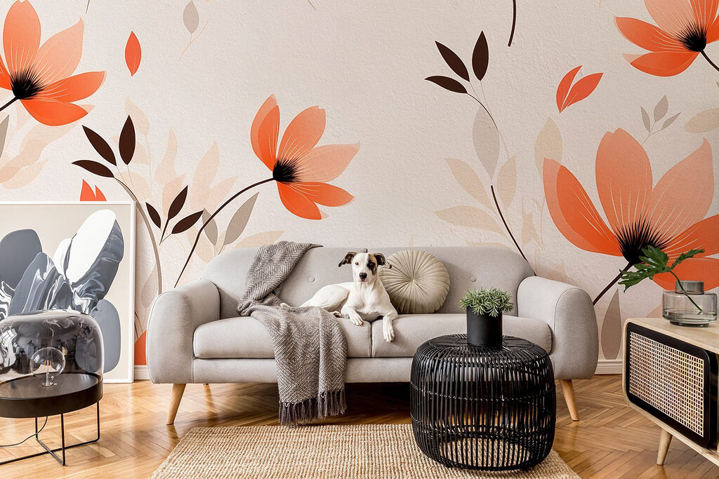Fiori arancioni sui rami — ambiente 4