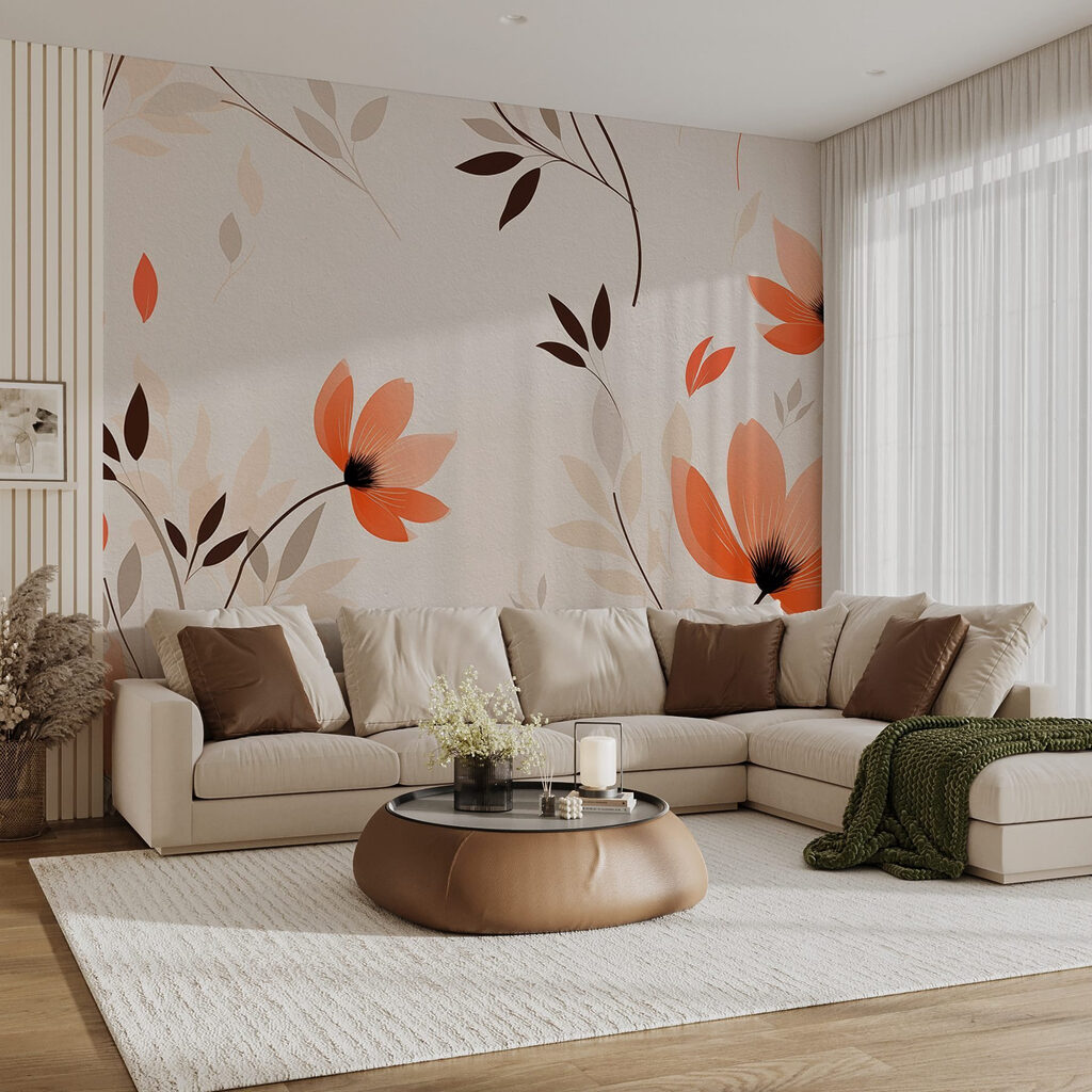 Fiori arancioni sui rami — ambiente 5