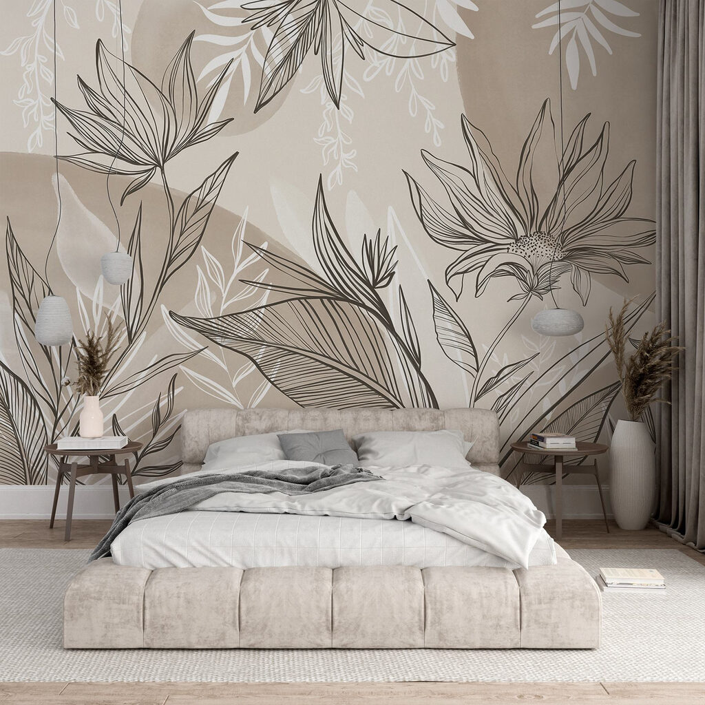 Foglie con linee scure in un ambiente