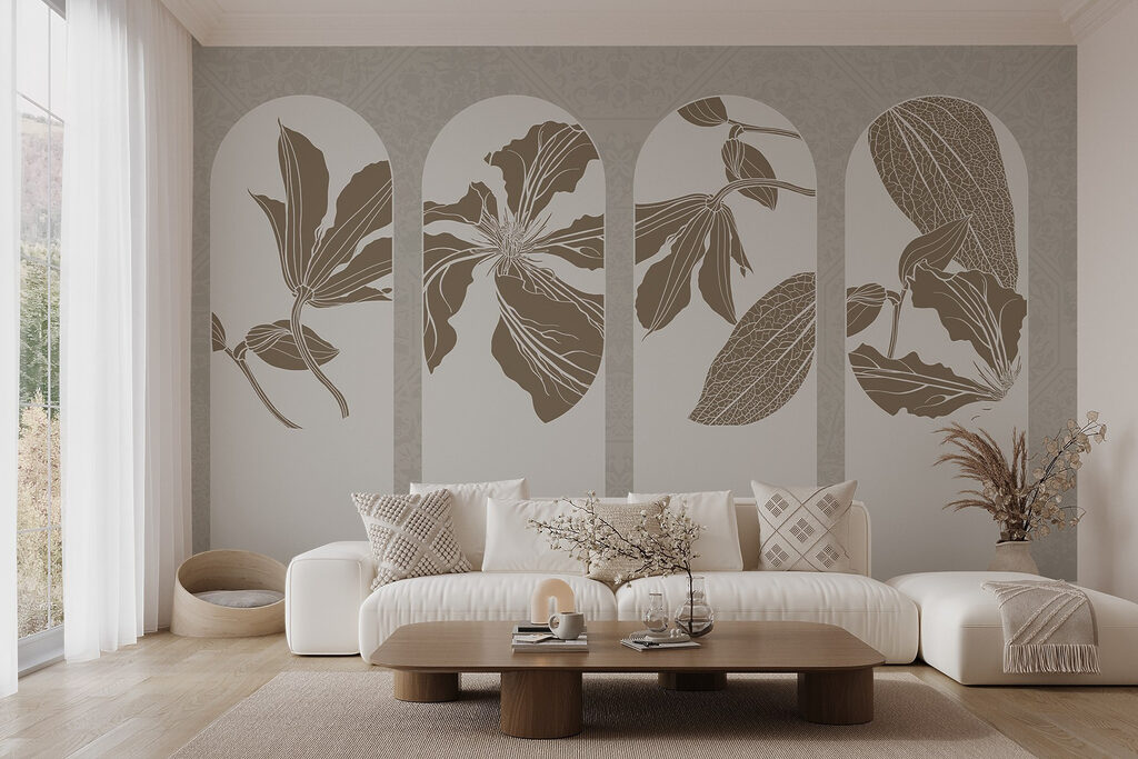 Quattro archi con fiori — ambiente 4