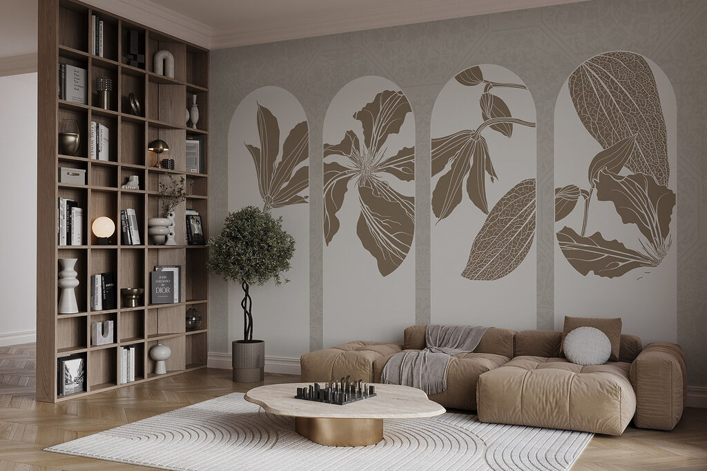 Quattro archi con fiori — ambiente 5