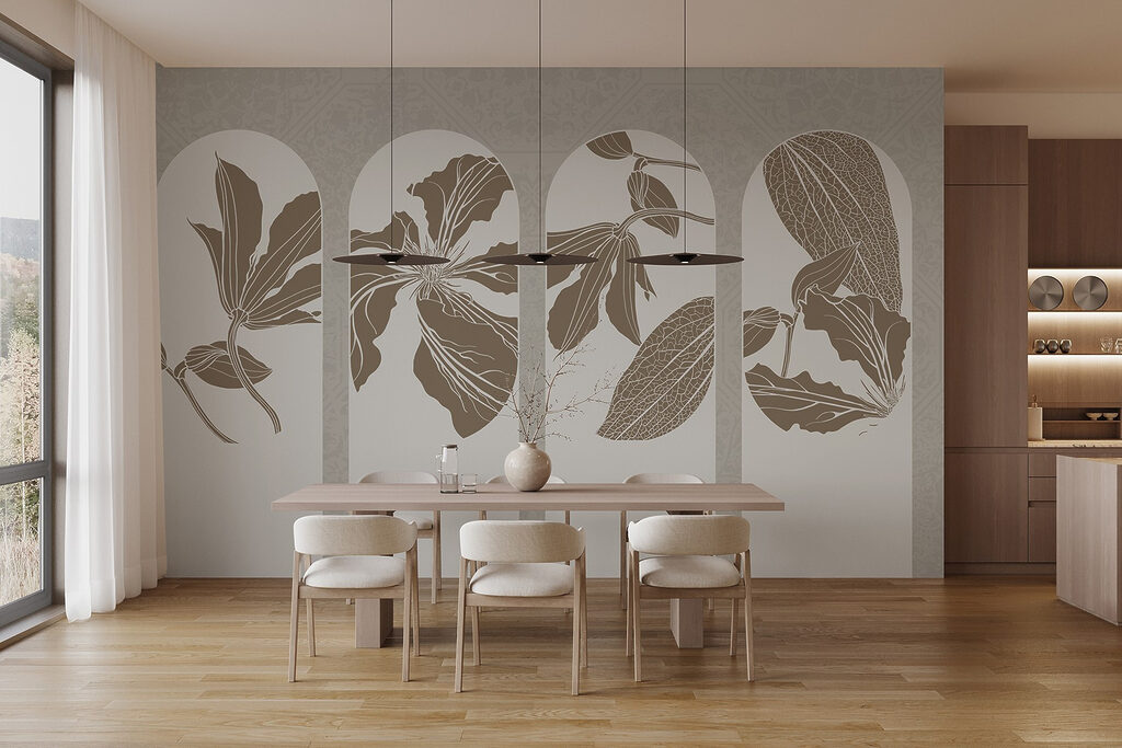 Quattro archi con fiori — ambiente 6