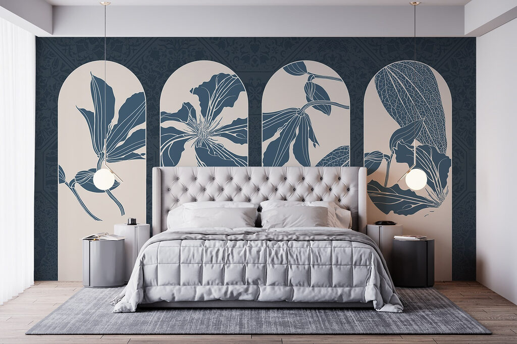 Quattro archi con fiori — ambiente 2