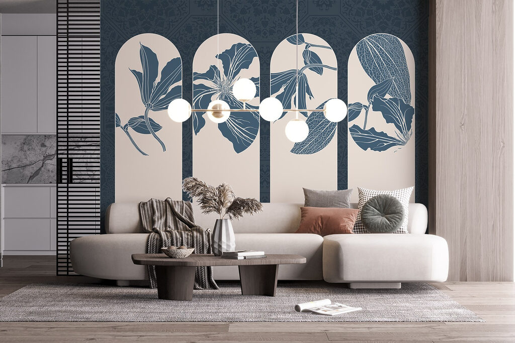 Quattro archi con fiori — ambiente 4