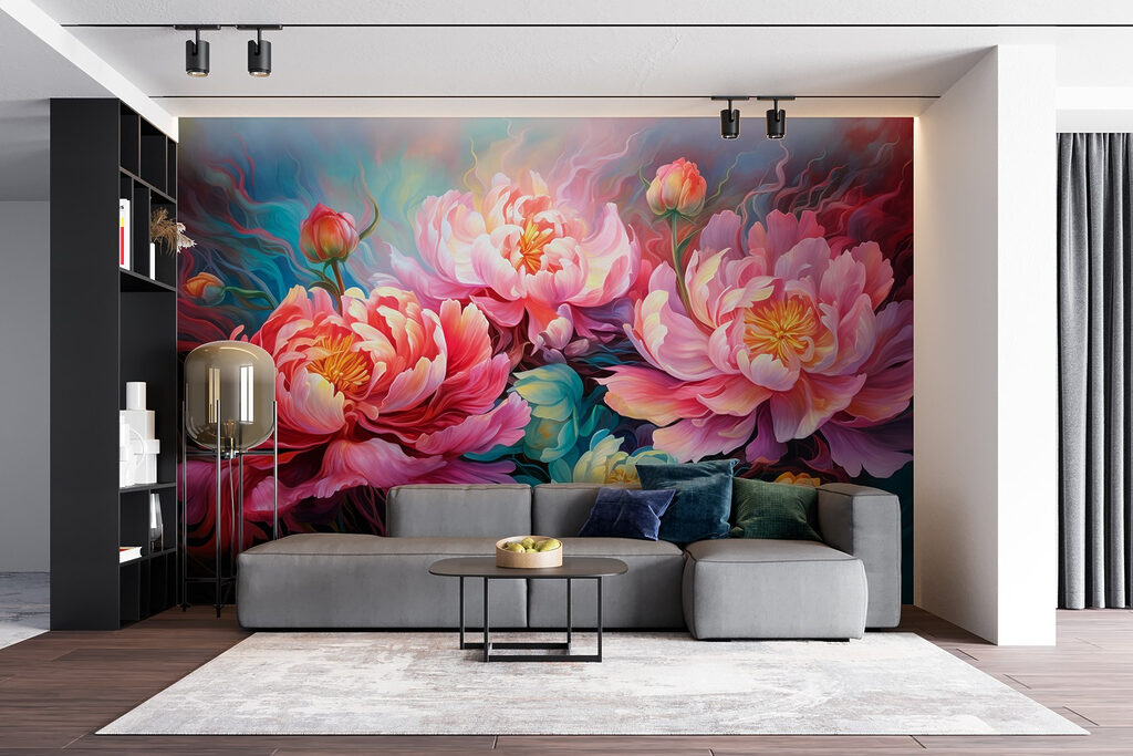 Peonie tra vortici — ambiente 4