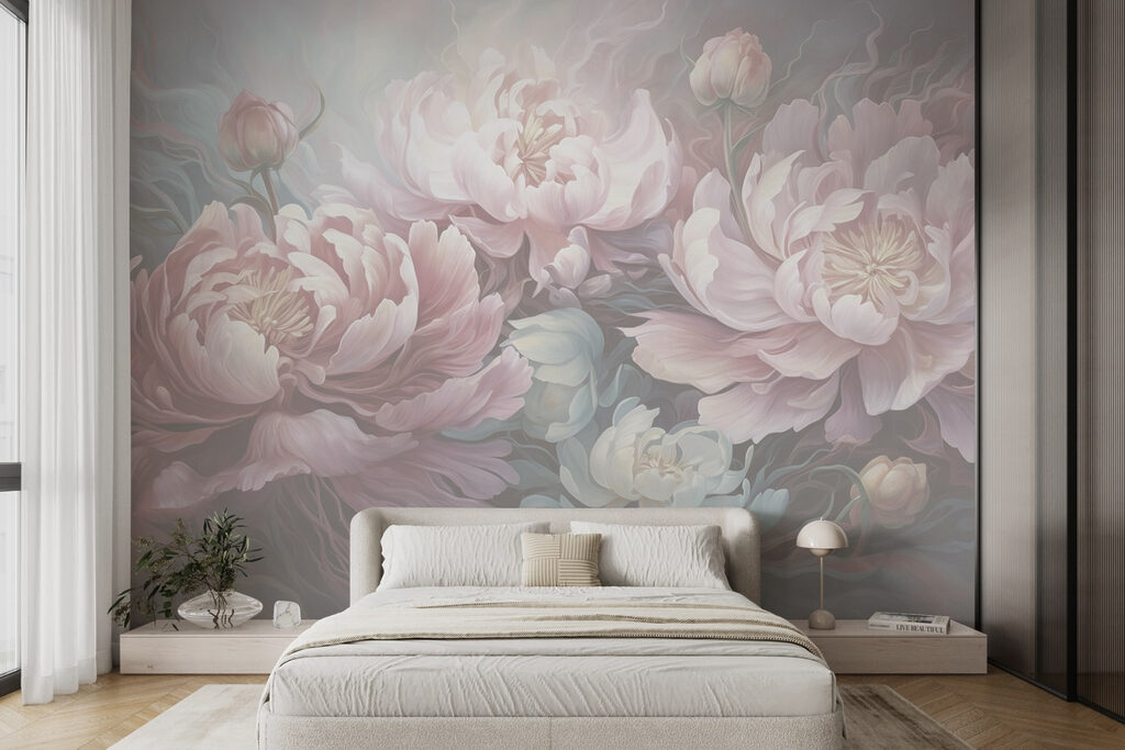 Peonie tra vortici — ambiente 2