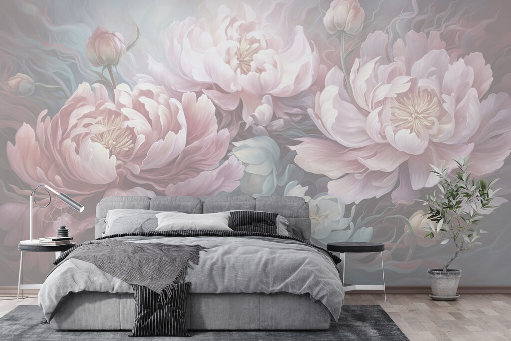 Peonie tra vortici — ambiente 3