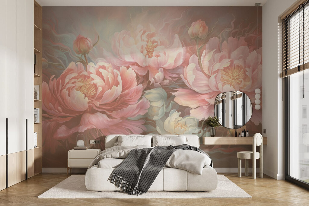 Peonie tra vortici — ambiente 1