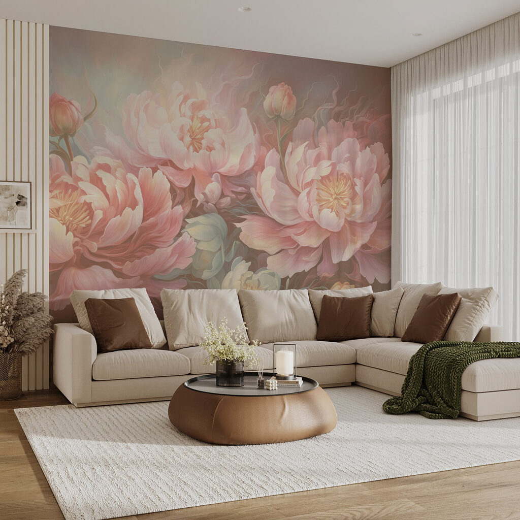 Peonie tra vortici — ambiente 3