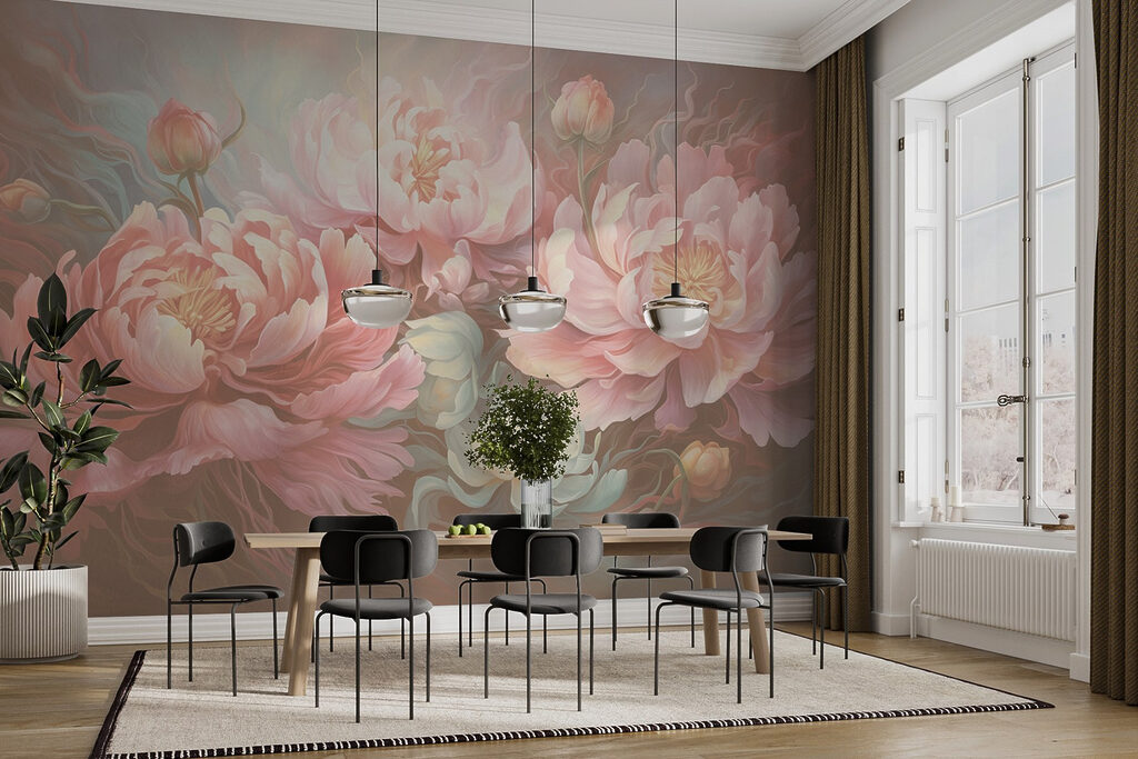 Peonie tra vortici — ambiente 6