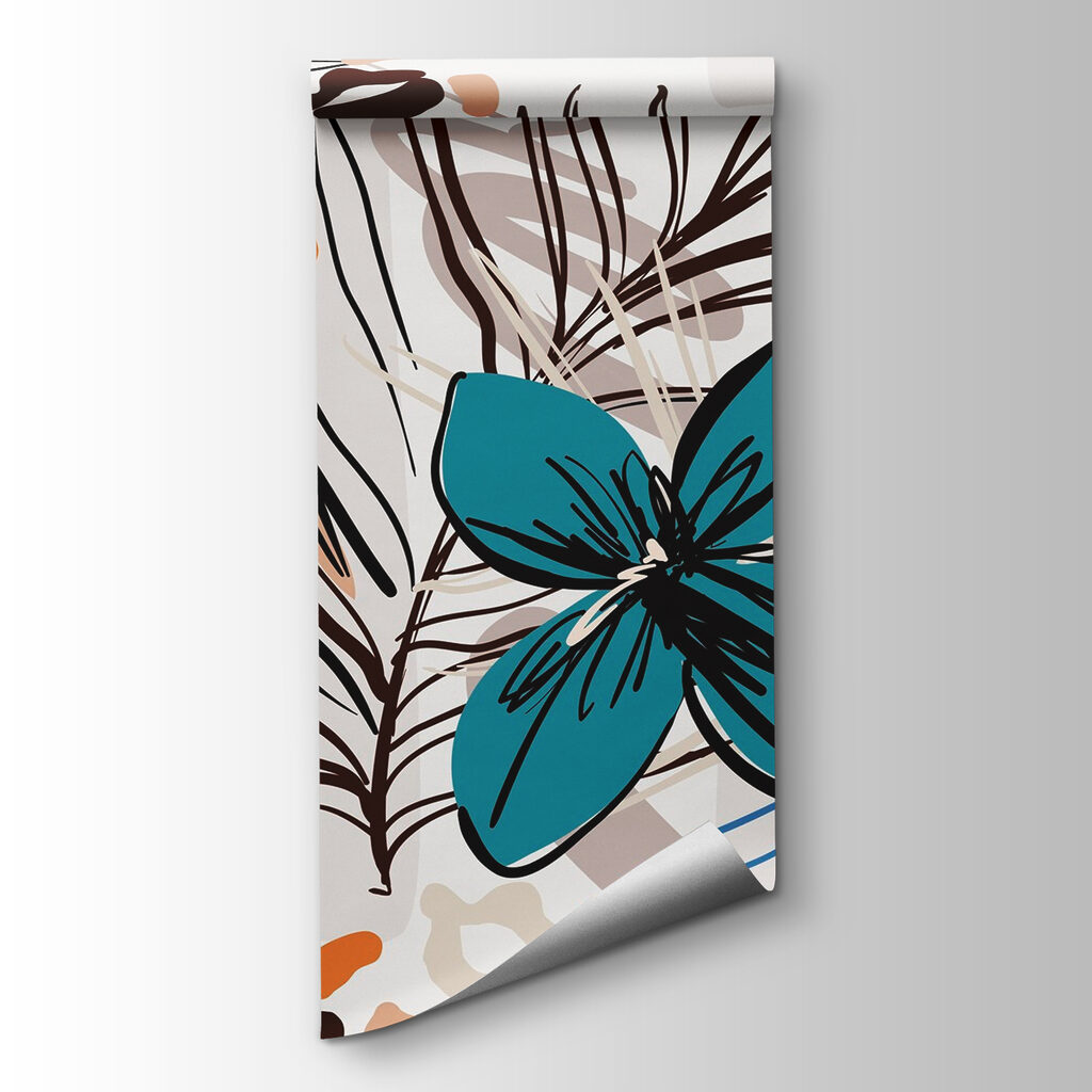 Fiori tropicali disegnati — vista del prodotto