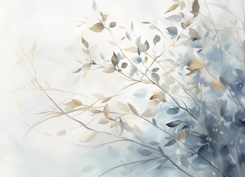 Rami nella nebbia azzurra — design completo