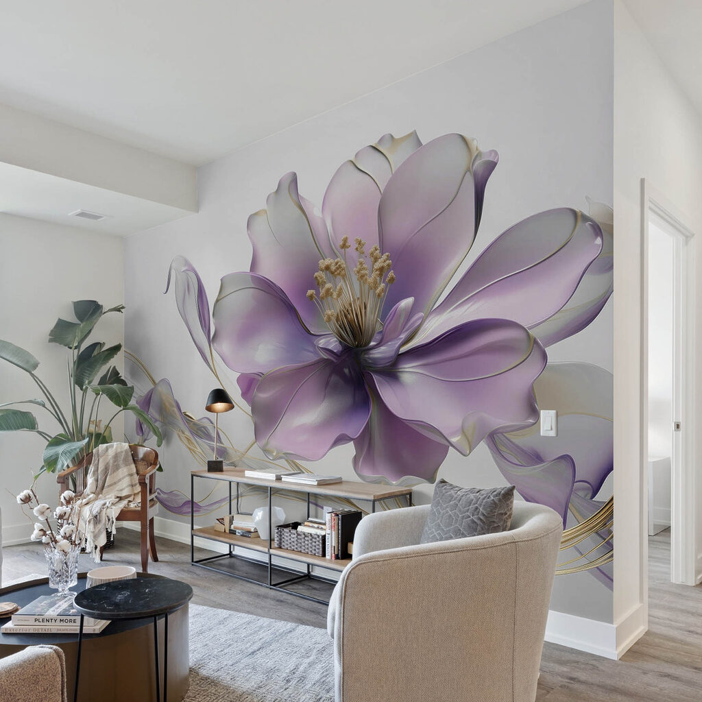 Fiore con venature dorate — ambiente 3