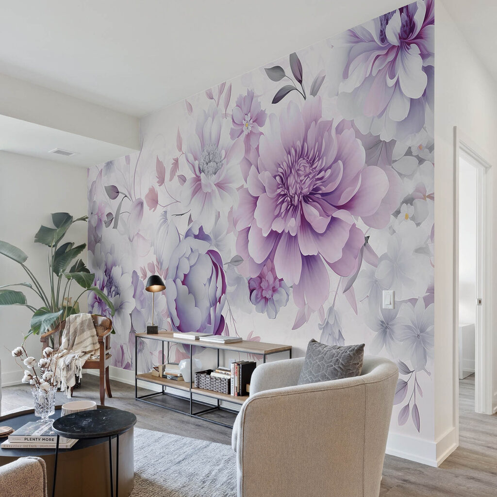 Fiori fitti su crema — ambiente 3