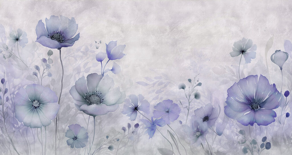 Fiori di campo sfumati — design completo