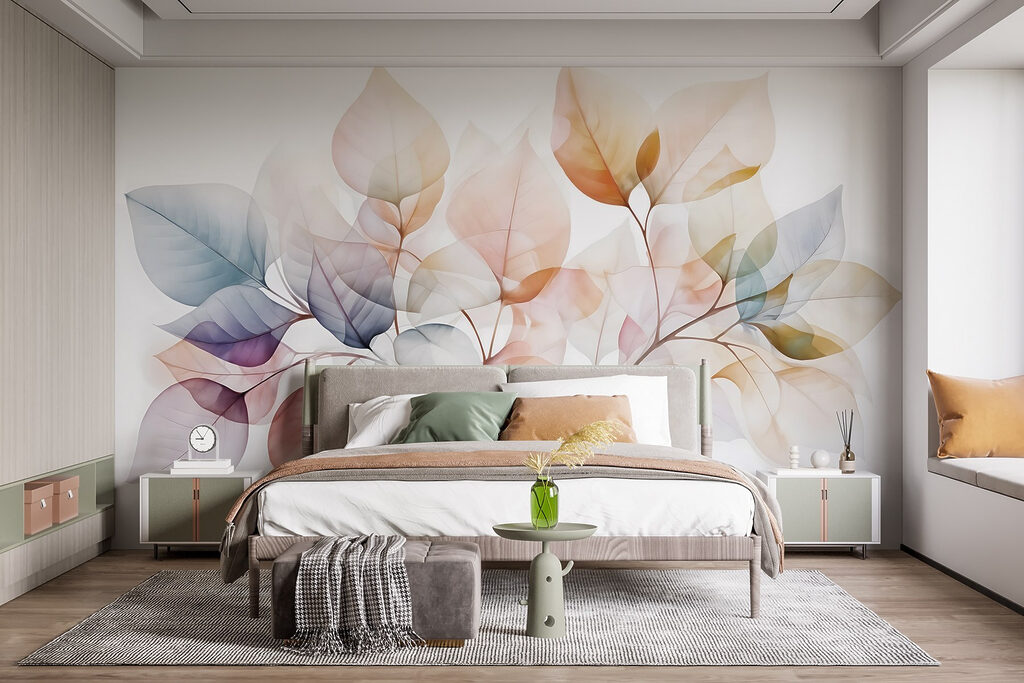 Foglie in tinte trasparenti — ambiente 2
