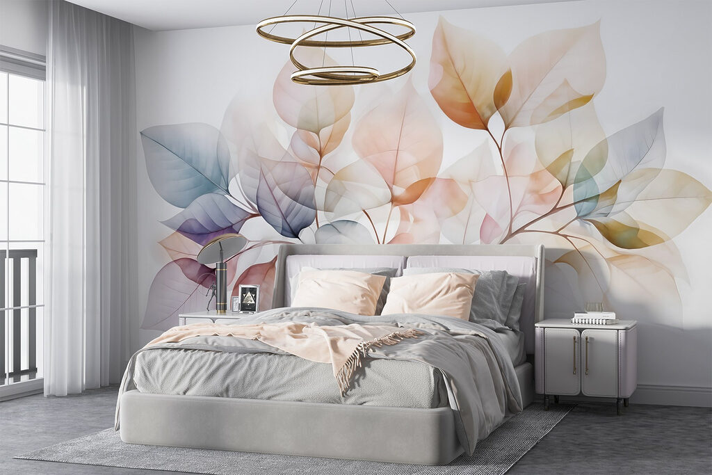 Foglie in tinte trasparenti — ambiente 3