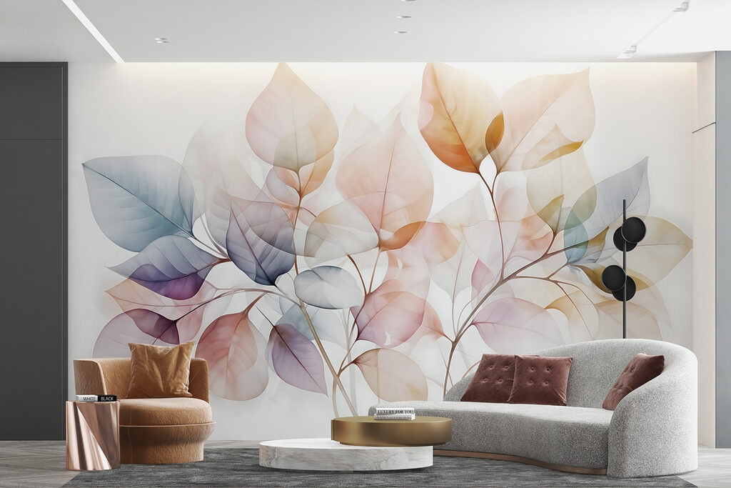 Foglie in tinte trasparenti — ambiente 4