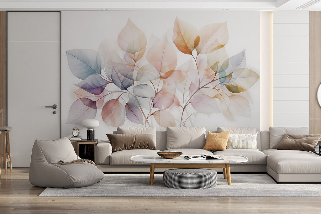 Foglie in tinte trasparenti — ambiente 5